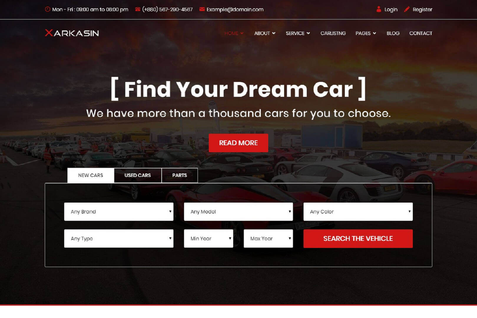 xarkasin-car-dealer-website-template